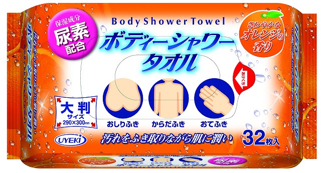 Body Shower Towel　32 sheets#ボディーシャワータオル 32枚入